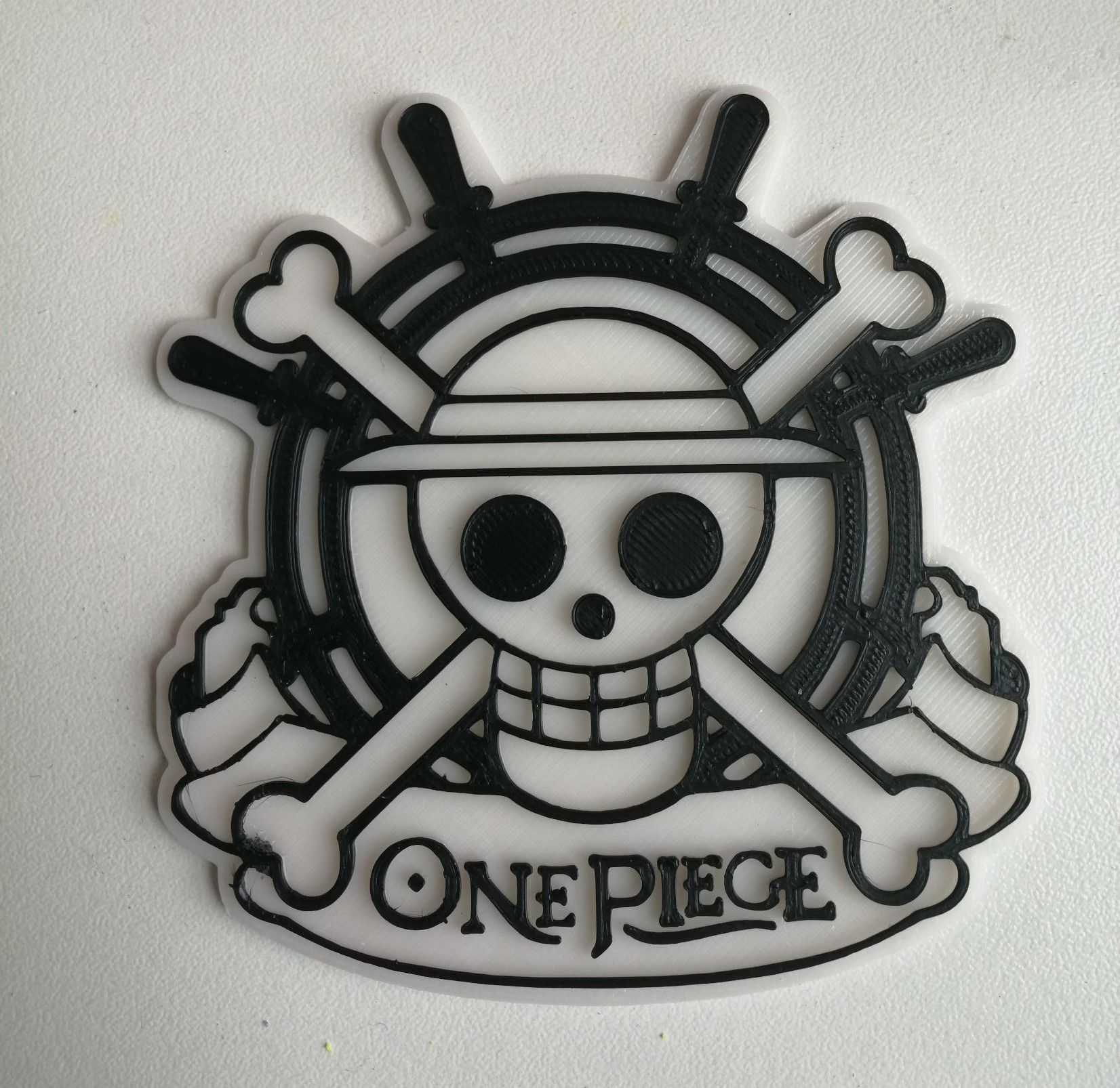 Detail One Piece Logo Black And White Nomer 20