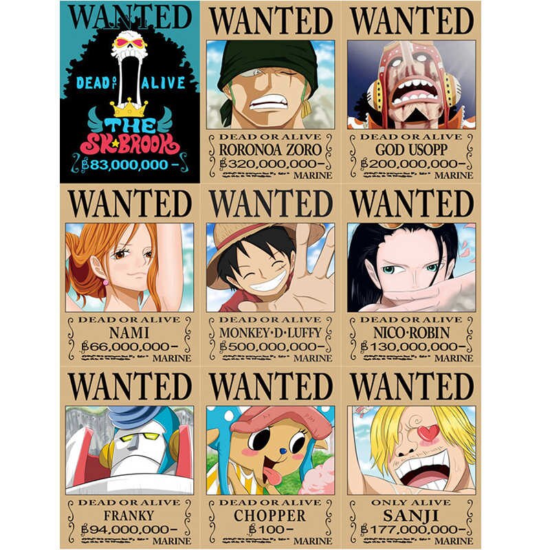 Detail One Piece Wanted Poster Hd Nomer 28