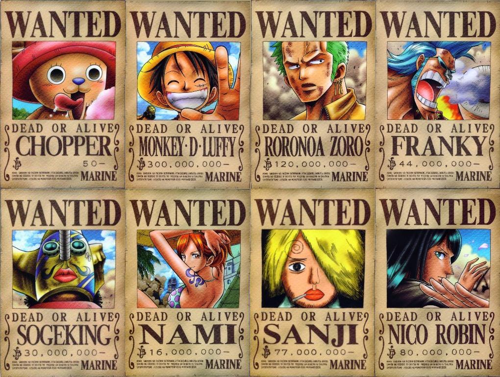 Detail One Piece Wanted Poster Hd Nomer 29