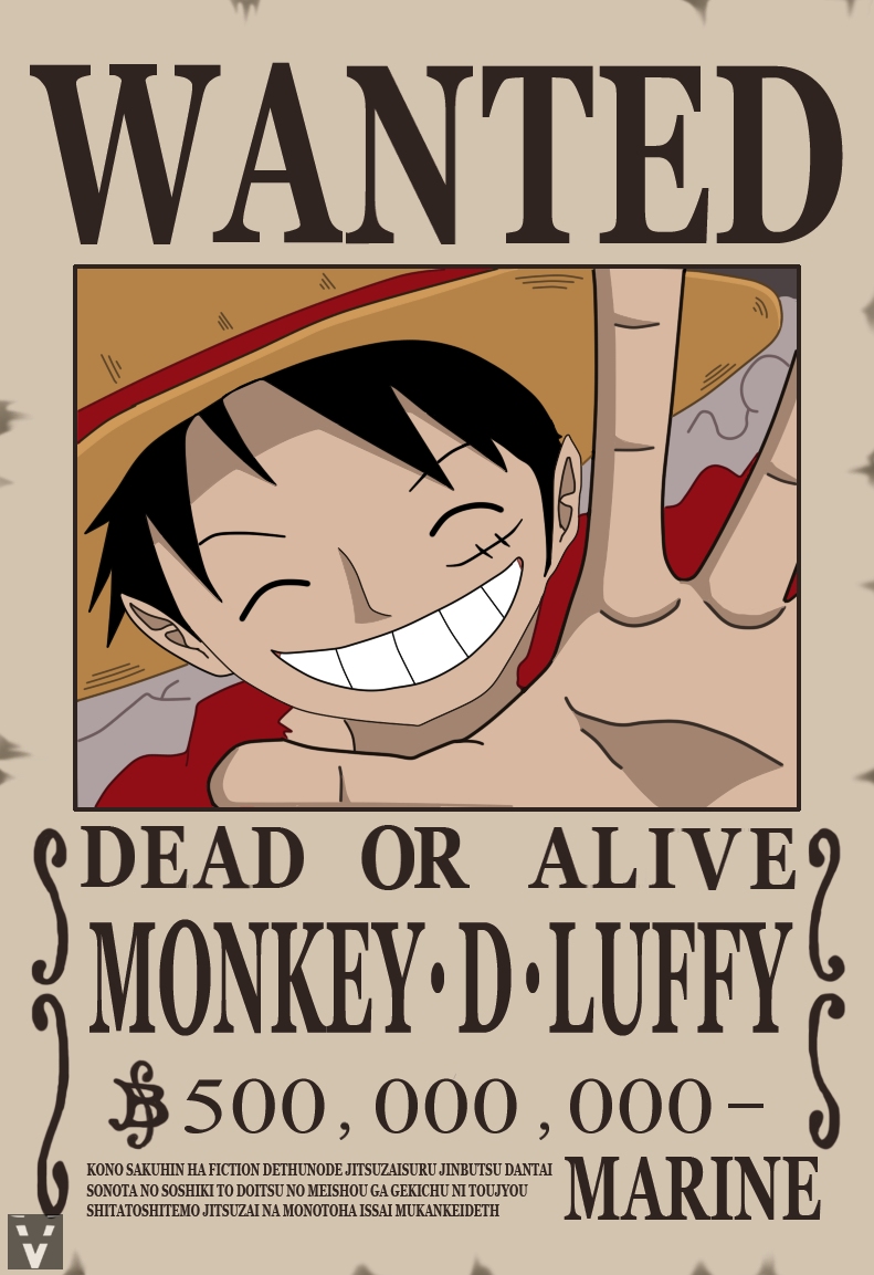 Detail One Piece Wanted Poster Hd Nomer 48