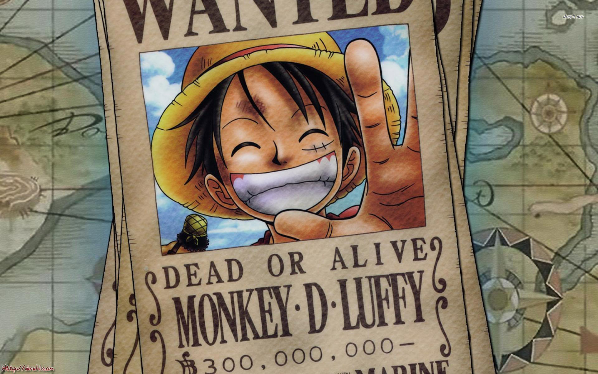 Detail One Piece Wanted Poster Hd Nomer 51