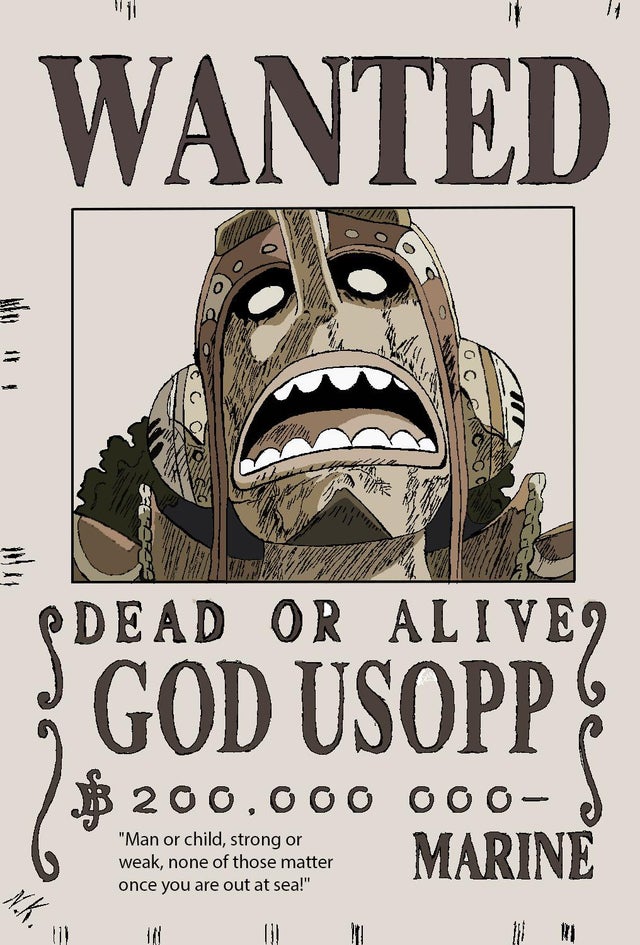 Detail One Piece Wanted Poster Hd Nomer 53