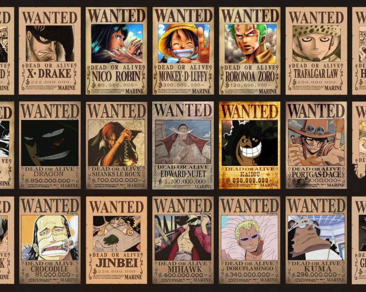 Detail One Piece Wanted Poster Wallpaper Hd Nomer 32