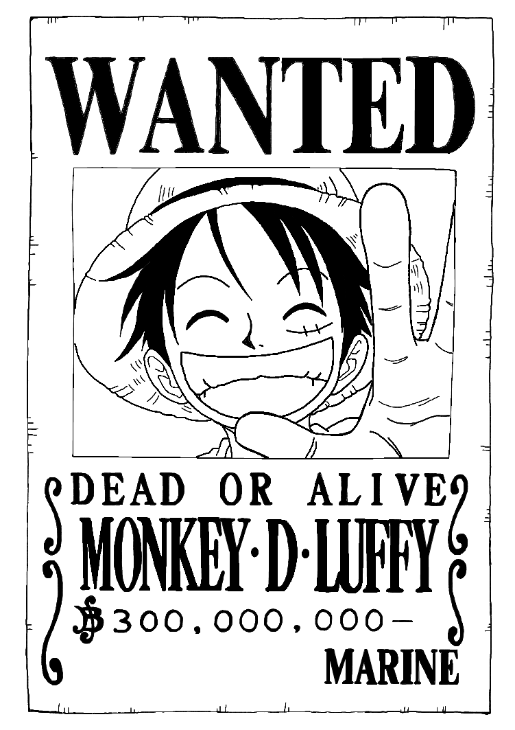 Detail One Piece Wanted Poster Wallpaper Hd Nomer 56