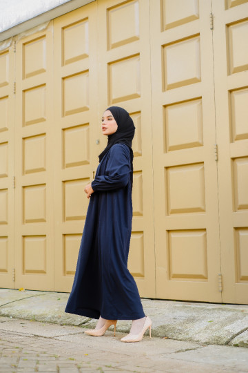 Detail Ootd Baju Biru Dongker Hijab Nomer 49