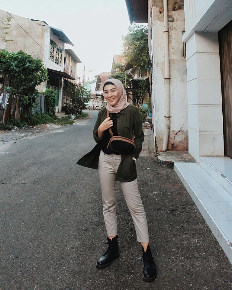 Detail Ootd Baju Hijau Army Nomer 26