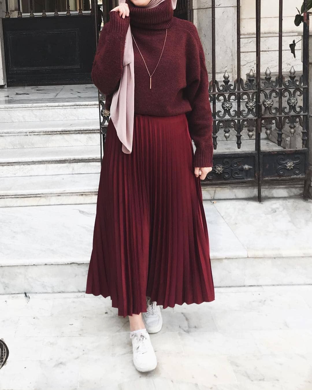 Detail Ootd Hijab Warna Maroon Nomer 29