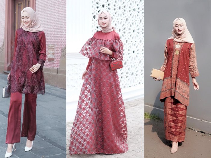 Detail Ootd Hijab Warna Maroon Nomer 36