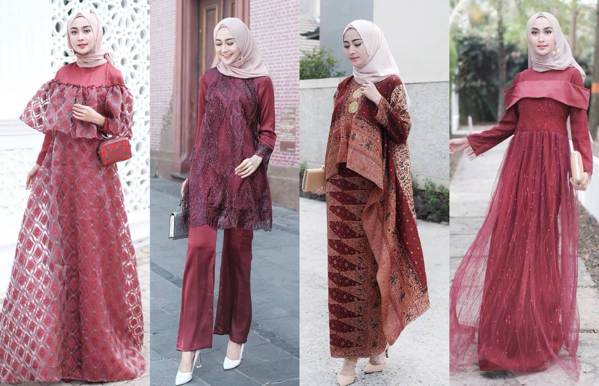 Detail Ootd Hijab Warna Maroon Nomer 48