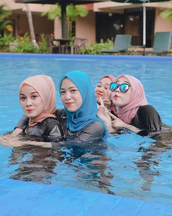 Detail Ootd Ke Kolam Renang Hijab Nomer 16