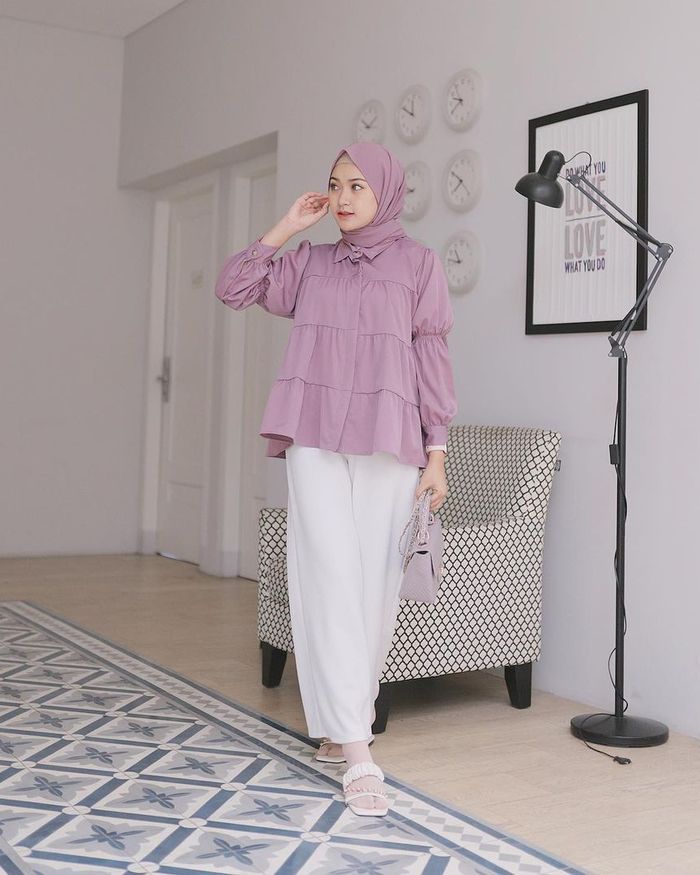 Detail Ootd Lilac Hijab Nomer 19