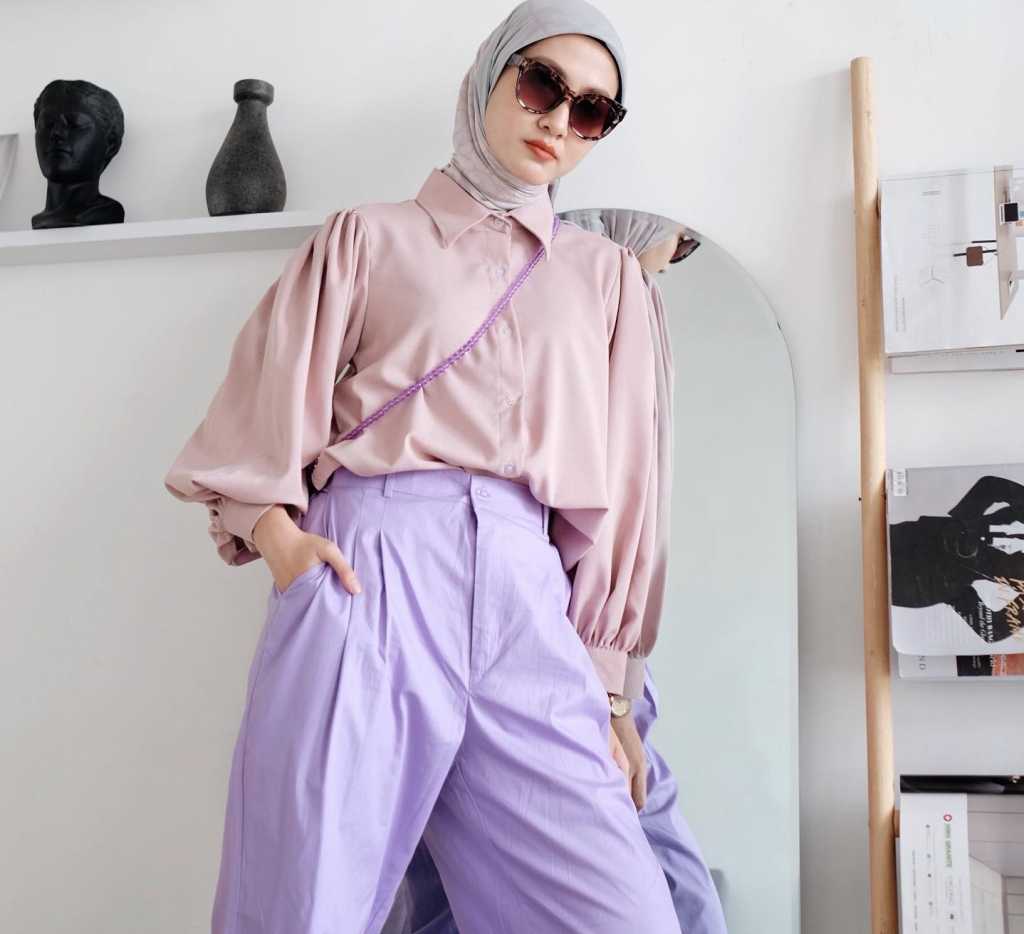 Detail Ootd Lilac Hijab Nomer 31