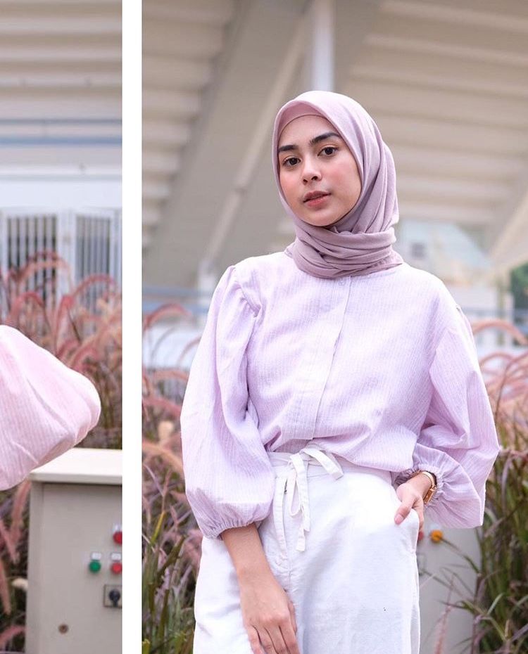 Detail Ootd Lilac Hijab Nomer 41