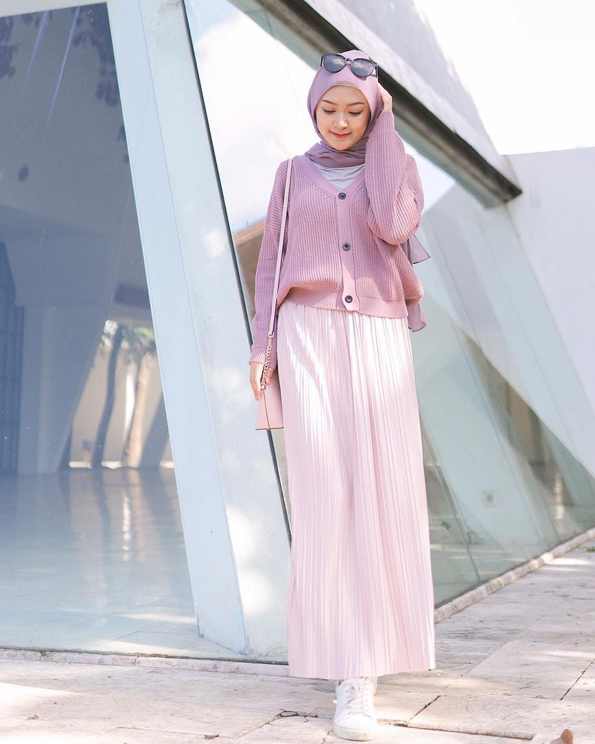 Detail Ootd Lilac Hijab Nomer 58