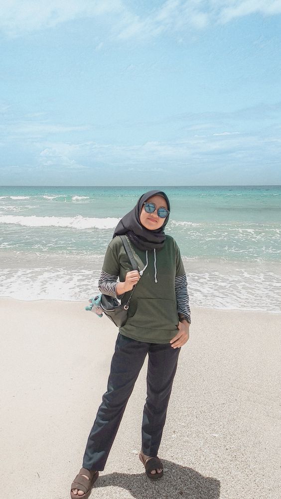 Detail Ootd Pantai Simple Non Hijab Nomer 38