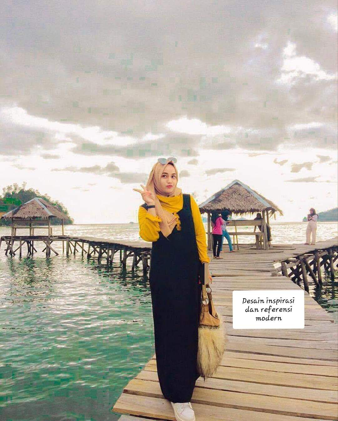 Detail Ootd Style Hijab Ke Pantai Remaja Simple Nomer 54