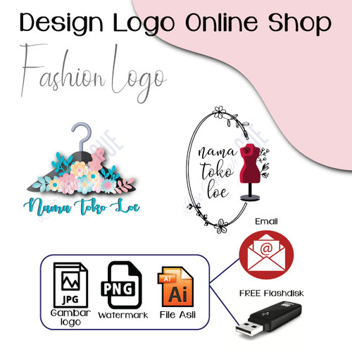 Detail Logo Online Shop Baju Nomer 39