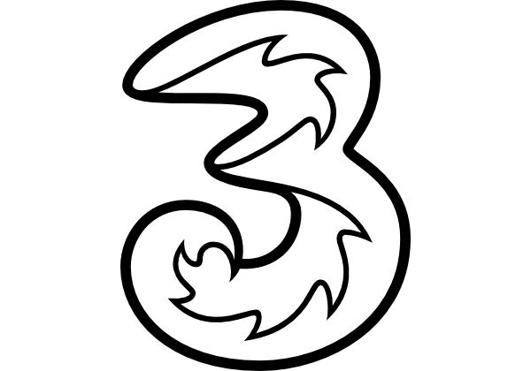 Detail Logo Operator Three Nomer 3