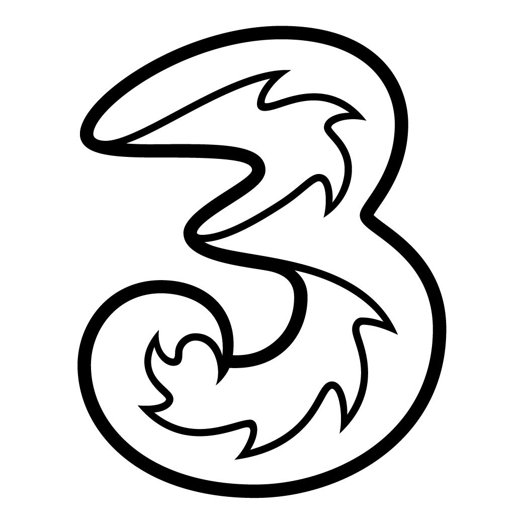 Detail Logo Operator Three Nomer 6