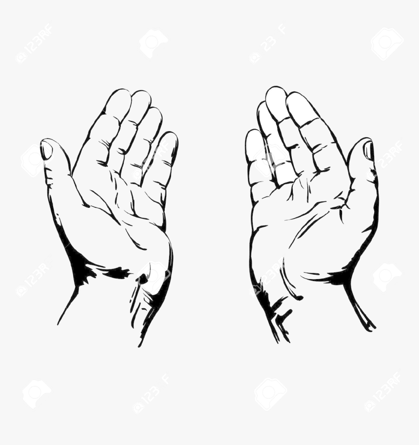 Open Praying Hands Clipart - KibrisPDR