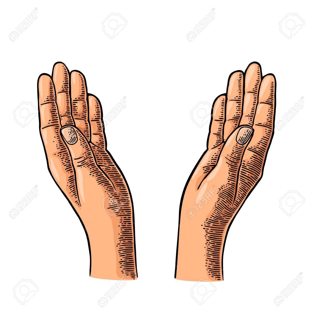 Detail Open Praying Hands Clipart Nomer 25