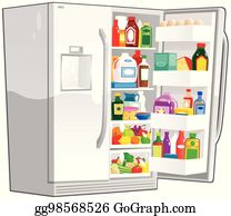 Detail Open Refrigerator Clipart Nomer 49