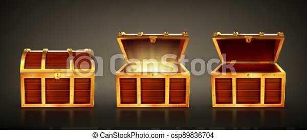 Detail Open Treasure Chest Clipart Nomer 41