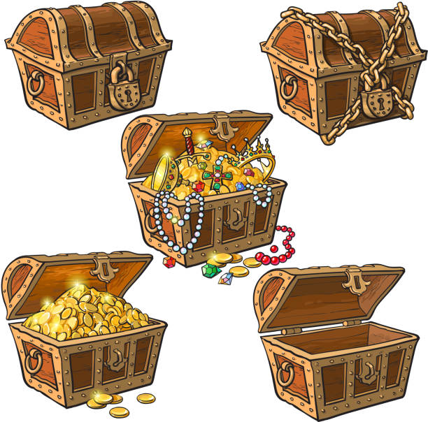 Detail Open Treasure Chest Clipart Nomer 9