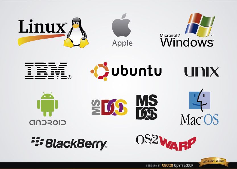 Operating Systems Logos - KibrisPDR