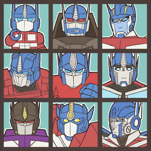 Detail Optimus Prime Face Nomer 17