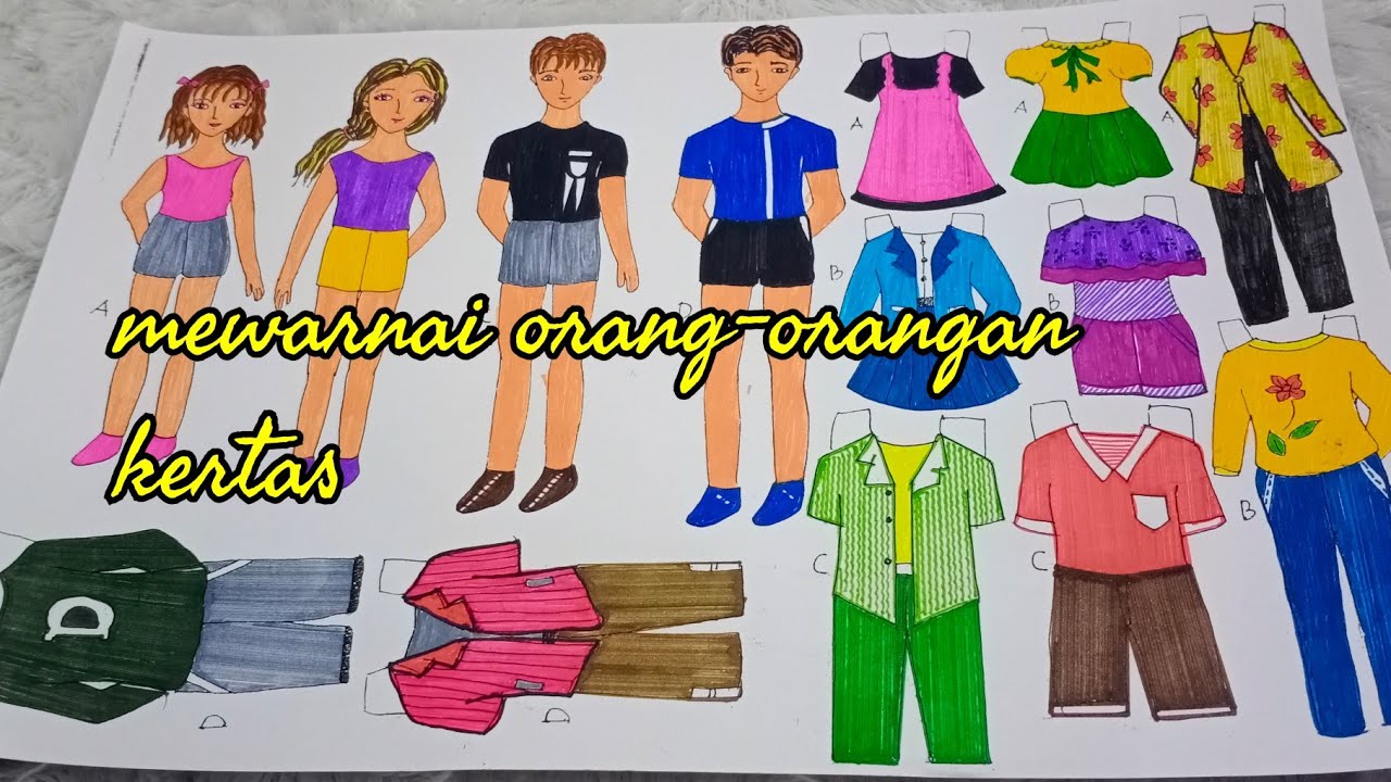 Detail Orang Orangan Kertas Nomer 9