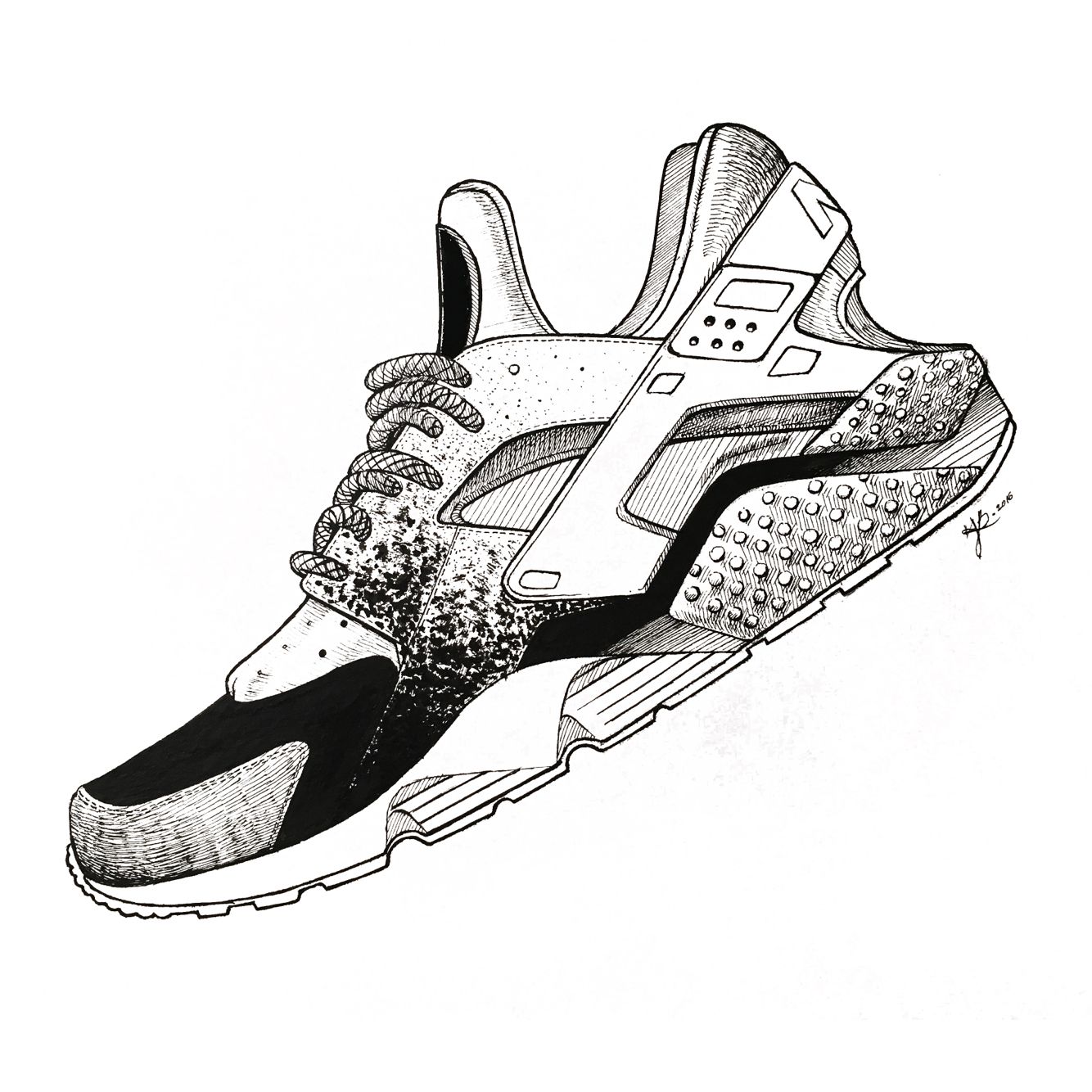 Detail Air Max Shoe Drawing Nomer 5