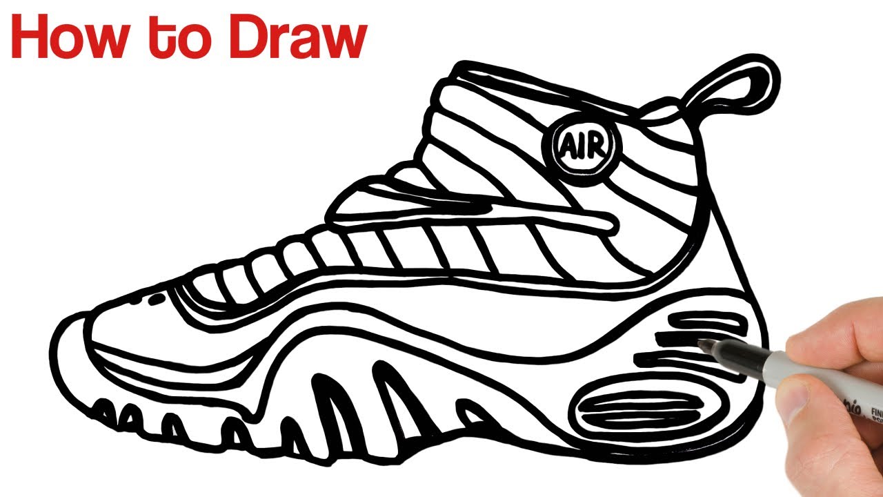 Detail Air Max Shoe Drawing Nomer 6