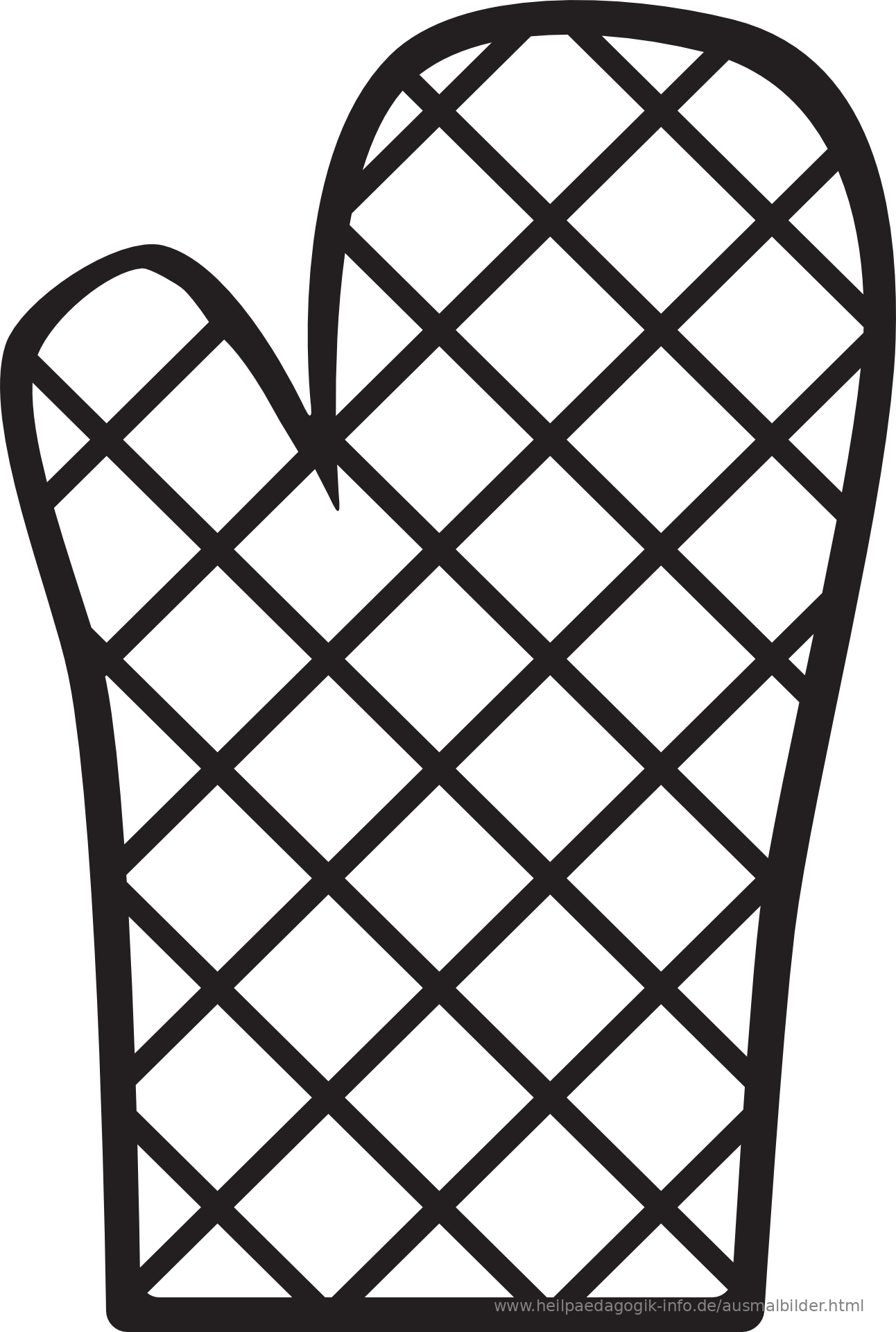 Detail Ausmalbild Handschuh Nomer 9