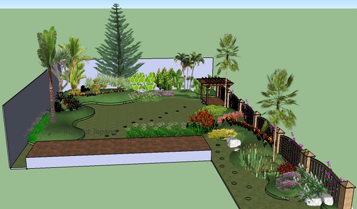 Detail Desain Taman Toga Nomer 28