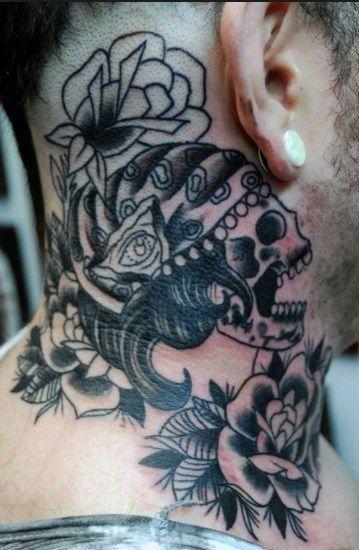 Detail Desain Tato Di Leher Nomer 12