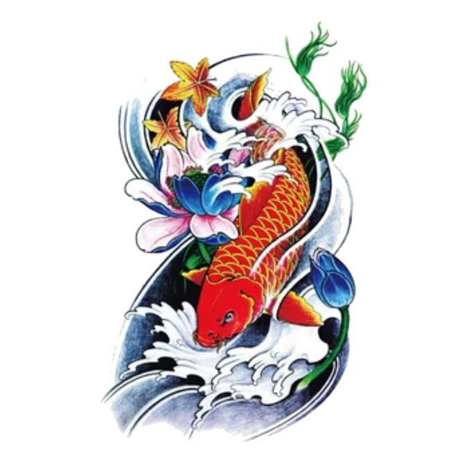 Detail Desain Tato Ikan Koi Nomer 44