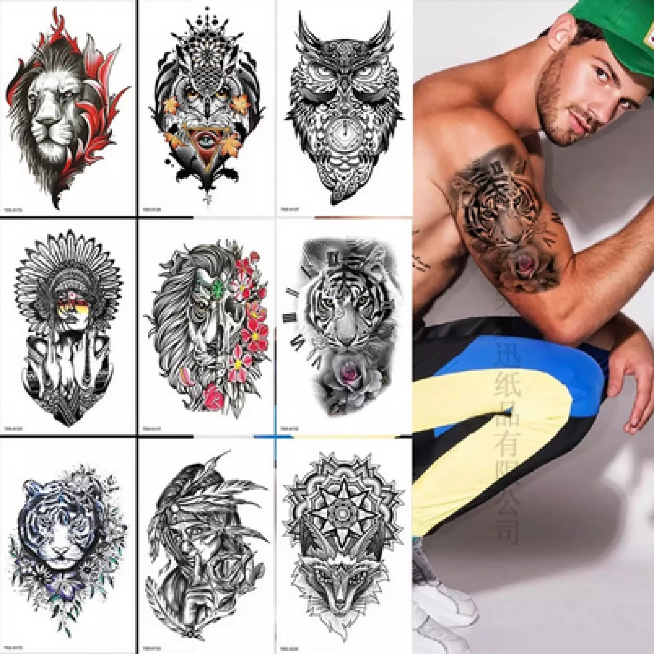 Detail Desain Tato Keren Berwarna Nomer 25