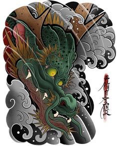 Detail Desain Tato Naga Nomer 6