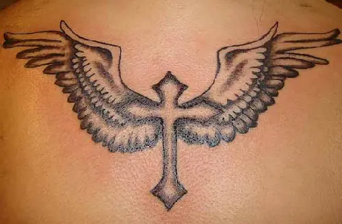Detail Desain Tato Salib Nomer 31