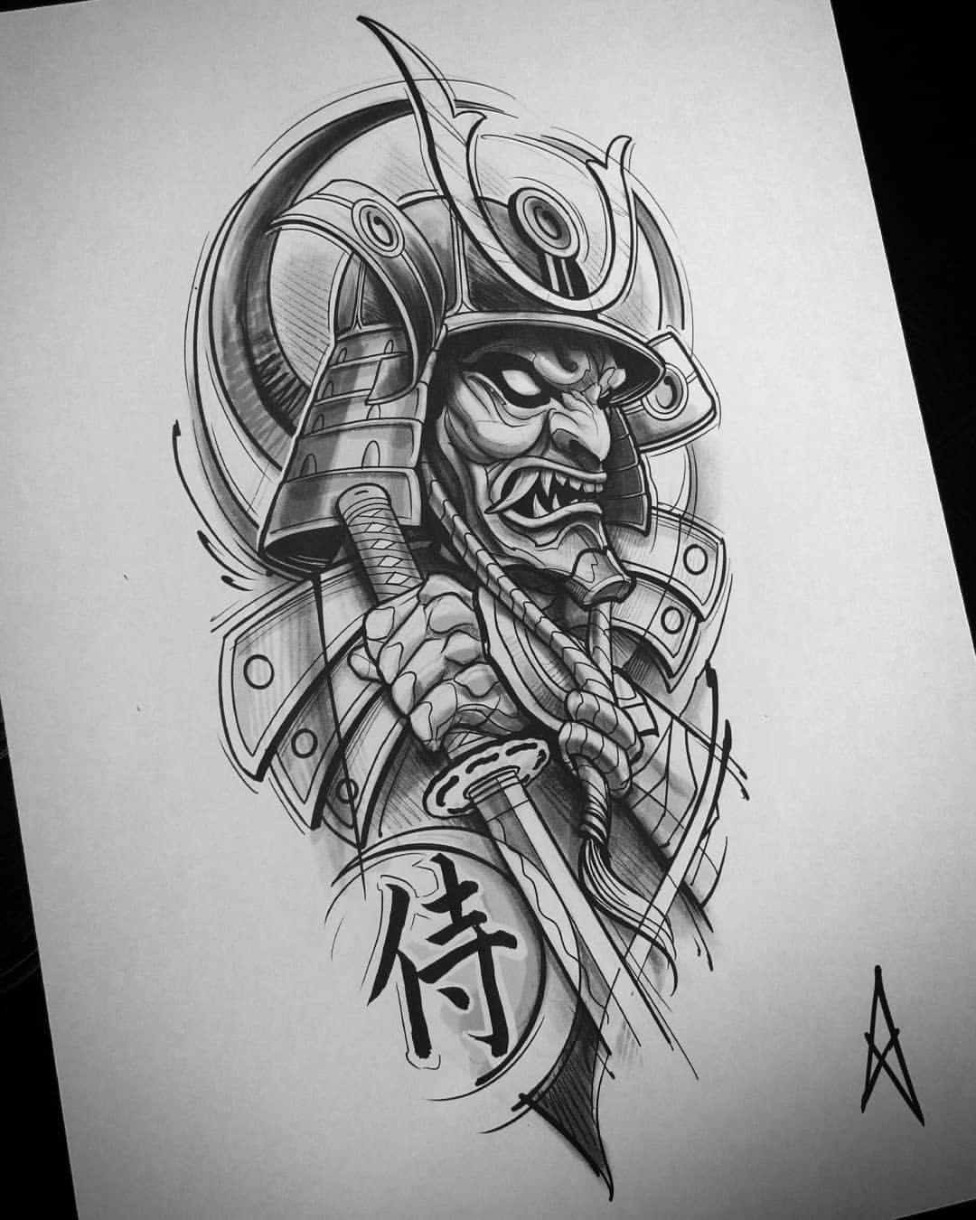 Desain Tato Samurai Jepang - KibrisPDR