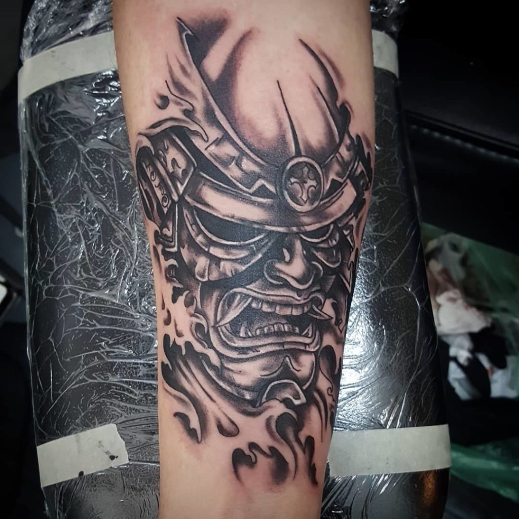 Detail Desain Tato Samurai Jepang Nomer 35