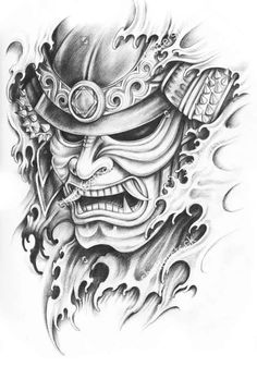 Detail Desain Tato Samurai Jepang Nomer 6