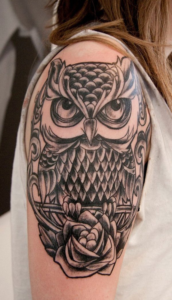 Detail Desain Tato Tato Burung Hantu Nomer 46