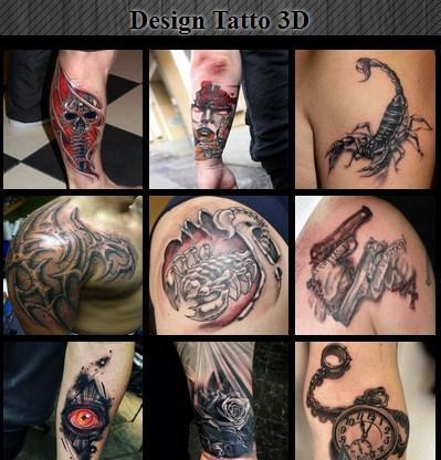 Detail Desain Tatto 3d Nomer 9