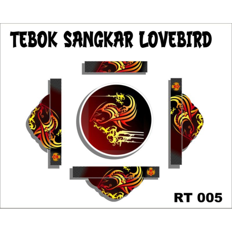 Detail Desain Tebok Lovebird Nomer 21