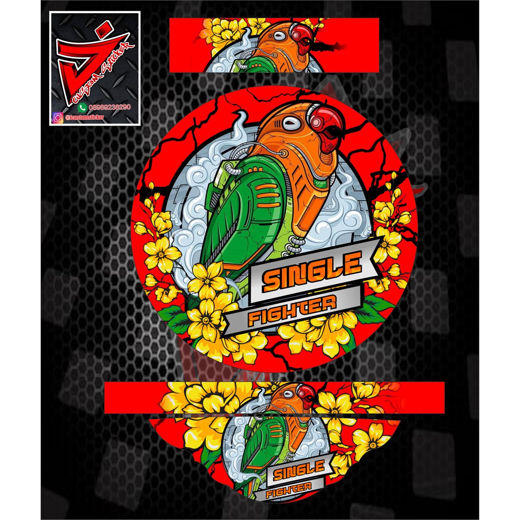 Detail Desain Tebok Lovebird Nomer 10