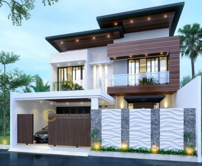 Detail Desain Tembok Depan Rumah Minimalis Nomer 35