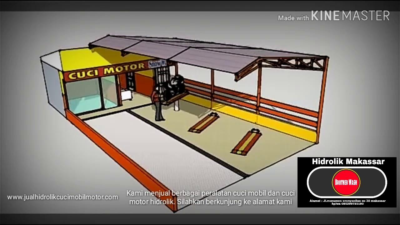 Detail Desain Tempat Cuci Motor Minimalis Nomer 14