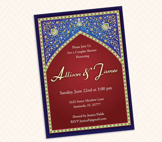 Detail Hochzeitseinladungen Arabisch Nomer 2